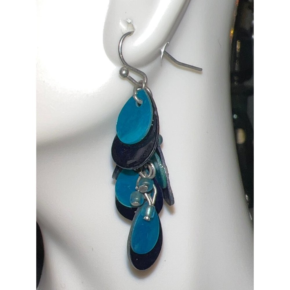 Vintage Blue Cha-Cha Earrings